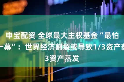 申宝配资 全球最大主权基金“最怕的一幕”：世界经济割裂或导致1/3资产蒸发